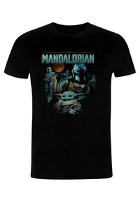 Star Wars STAR WARS: MANDALORIAN BOBAS BACK UNISEX - Camiseta estampada - black
