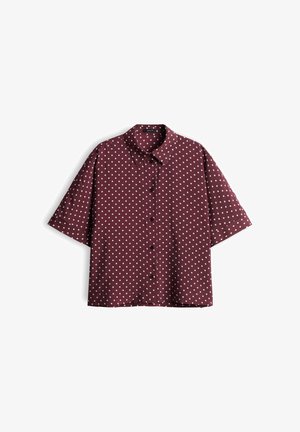 OPUS, RELAXED FIT POLKA DOT - Hemdbluse - cherry jam