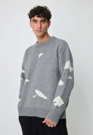 PULL COL ROND - Pullover - gris