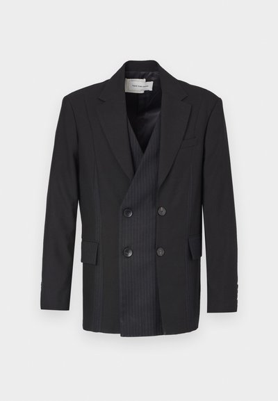 Feng Chen Wang DECONSTRUCTION PATCHWORK UNISEX - Blazer - black