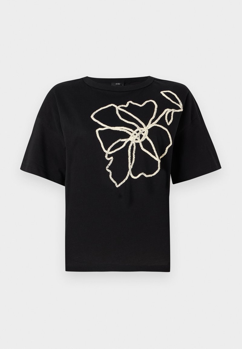 JDY T-shirt print zwart