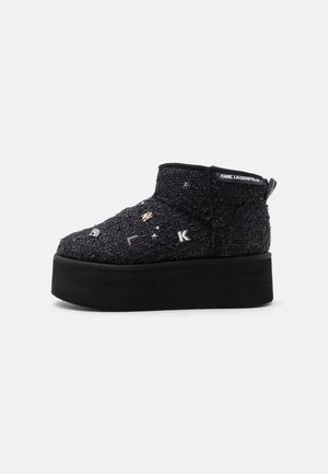 KARL LAGERFELD, THERMO CHARMS & STUDS LO BOOT - Боти - black