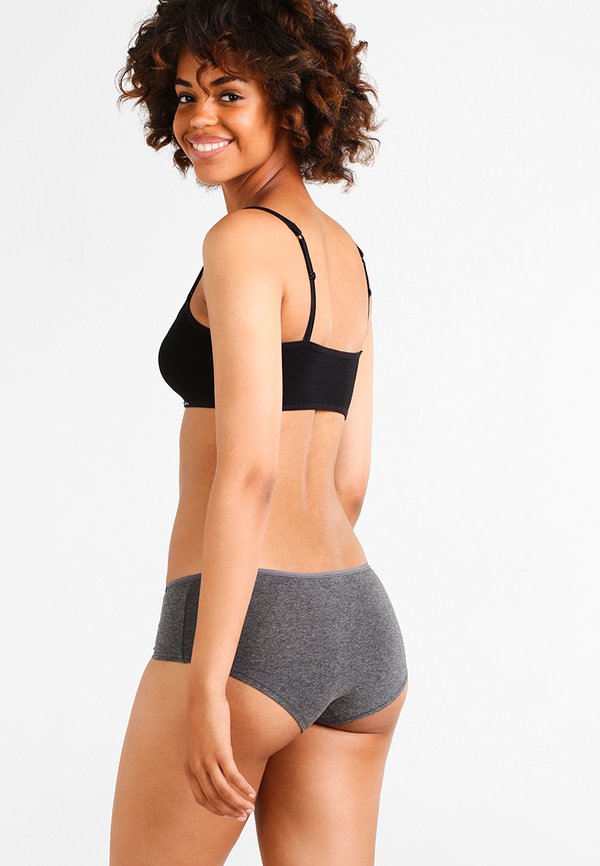 DAMEN PANTY 2ER PACK - Pants - anthracite melange3