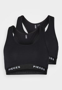 PCLOGO LADY TOP 2 PACK - Topp - black