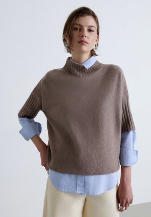 Calliope, MAGLIA TINTA UNITA - Basic T-shirt - fango melange