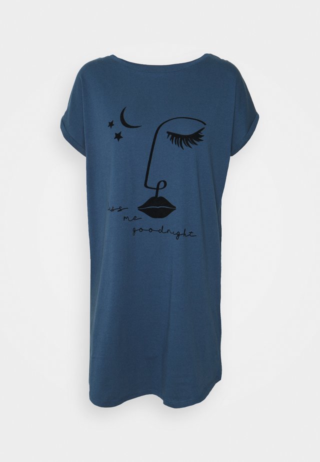 NIGHTIE CAPS NECK - Negligé - insignia blue