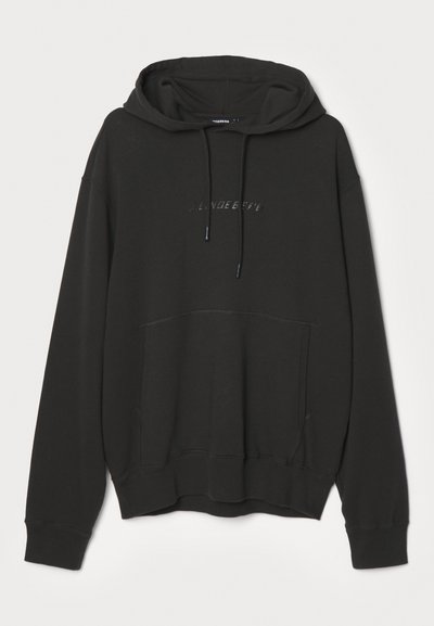 J.LINDEBERG CALLAN LOGO HOODIE - Sweatshirt - washed black