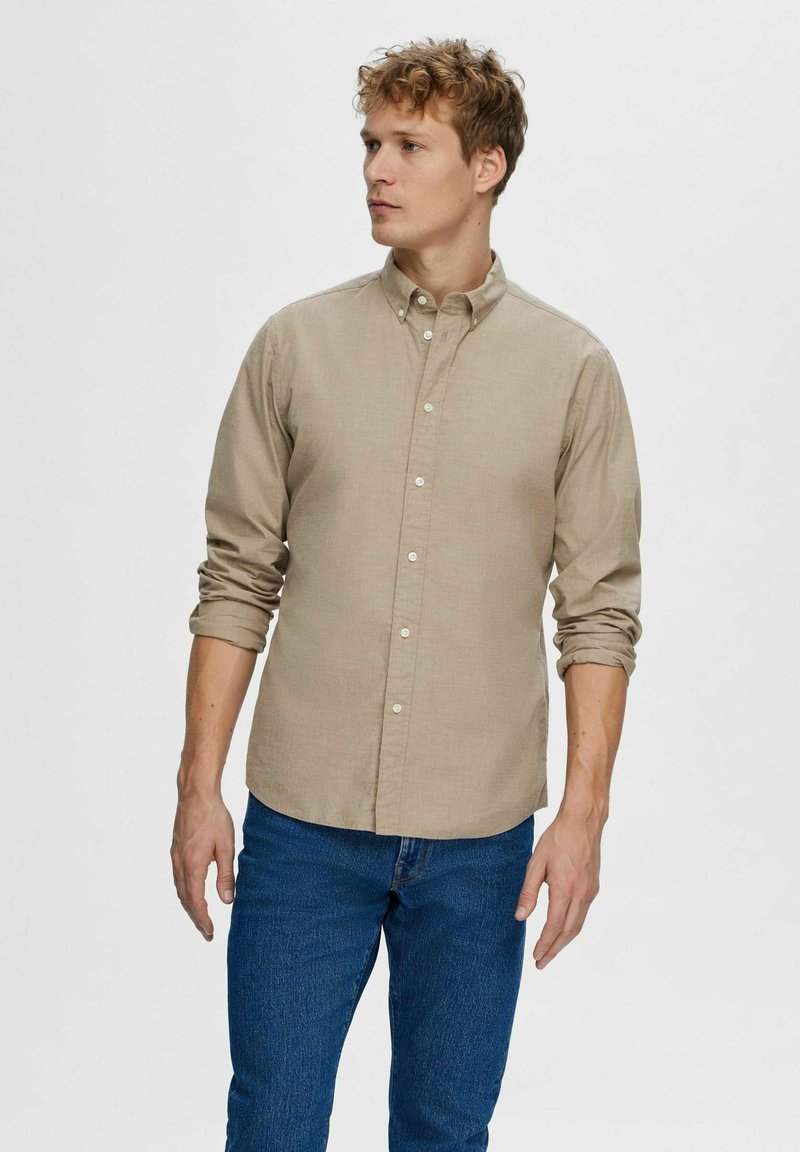 Selected Homme SHIRT RESORT - Camicia - sky captain/blu scuro