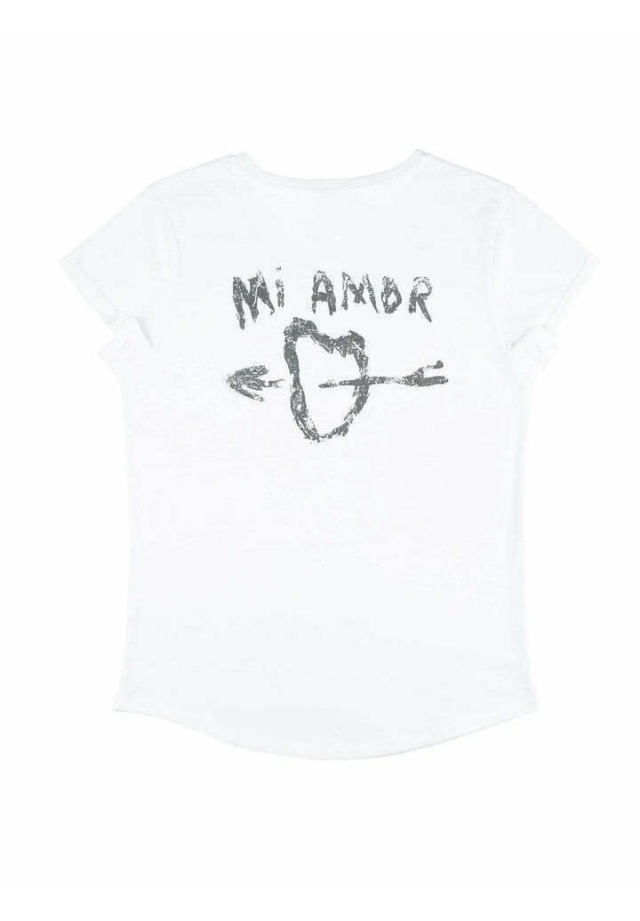 Mira Paris MI AMOR BACK ROLL - Print T-shirt - white - Zalando.ie