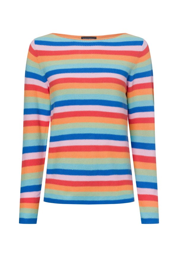 Strickpullover - mehrfarbig blau