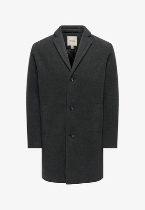 Only & Sons, Κλασικό παλτό - dark grey melange