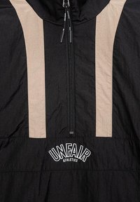 UNFAIR ATHLETICS ELEMENTARY CRUSHED HALFZIP - Nyári dzseki - black