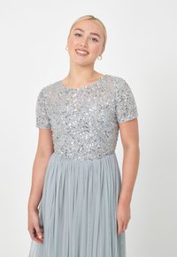BEAUUT EMBELLISHED SEQUINS MAXI  - Abiti per occasioni speciali - light grey
