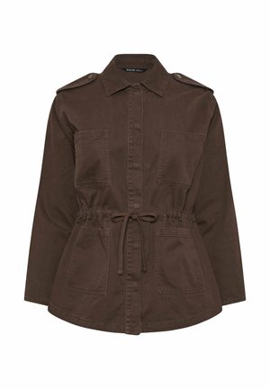 Yours Clothing, Denim jacket - chocolate