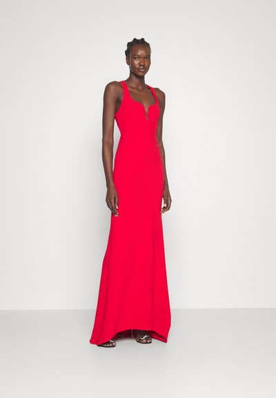 Et Ochs MAY CURVED BUST HALTER GOWN - Occasion wear - cherry