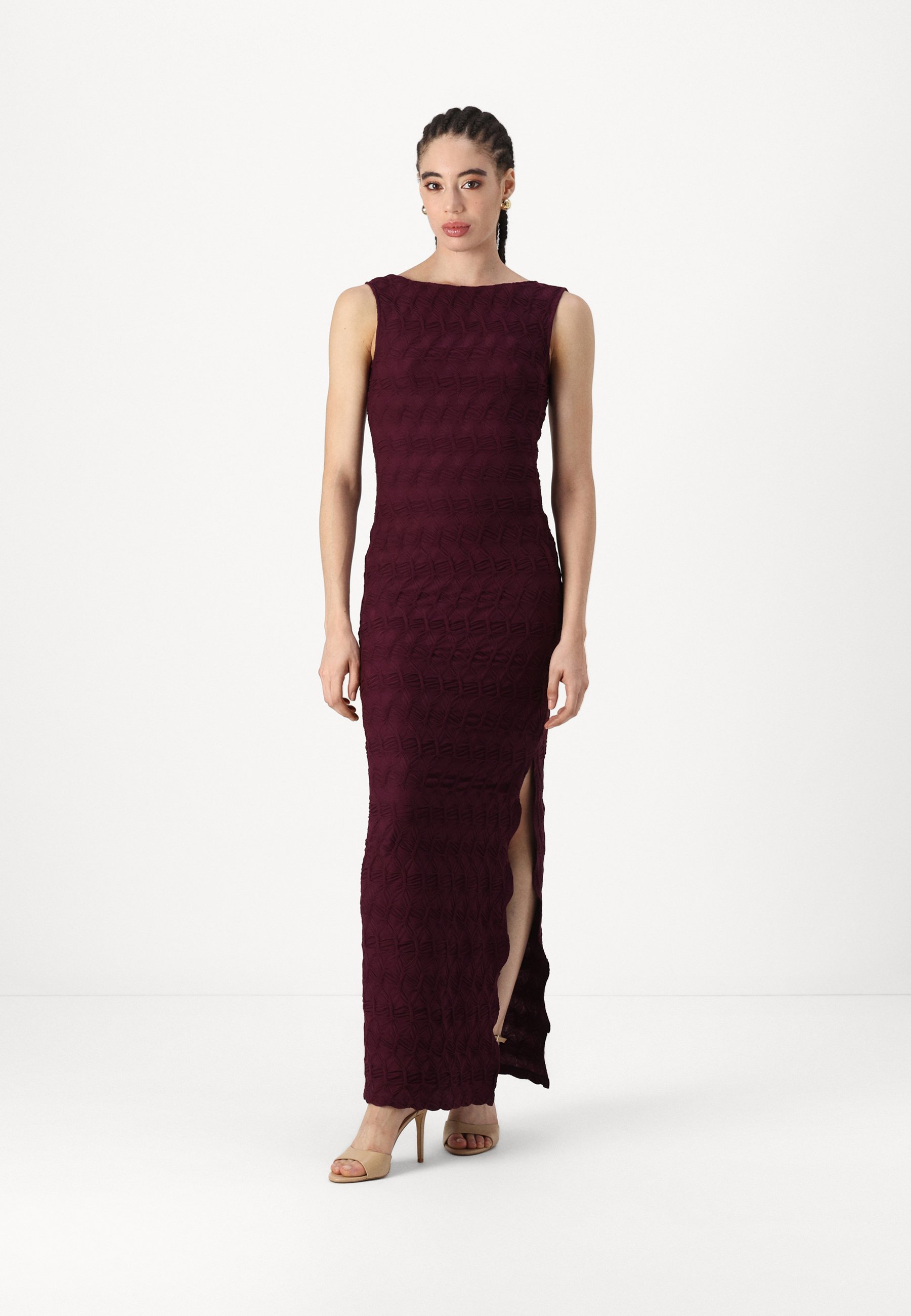 SOMETHINGNEW SNCALLI DRESS - Maxi dress - winter bloom/dark purple