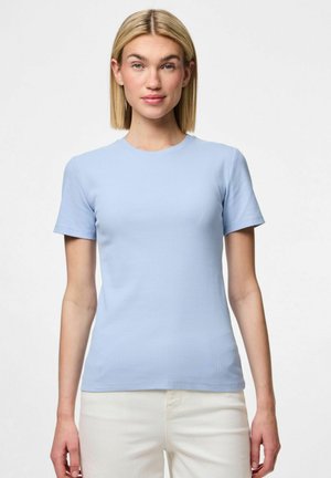 Pieces RUKA - Print T-shirt - cashmere blue
