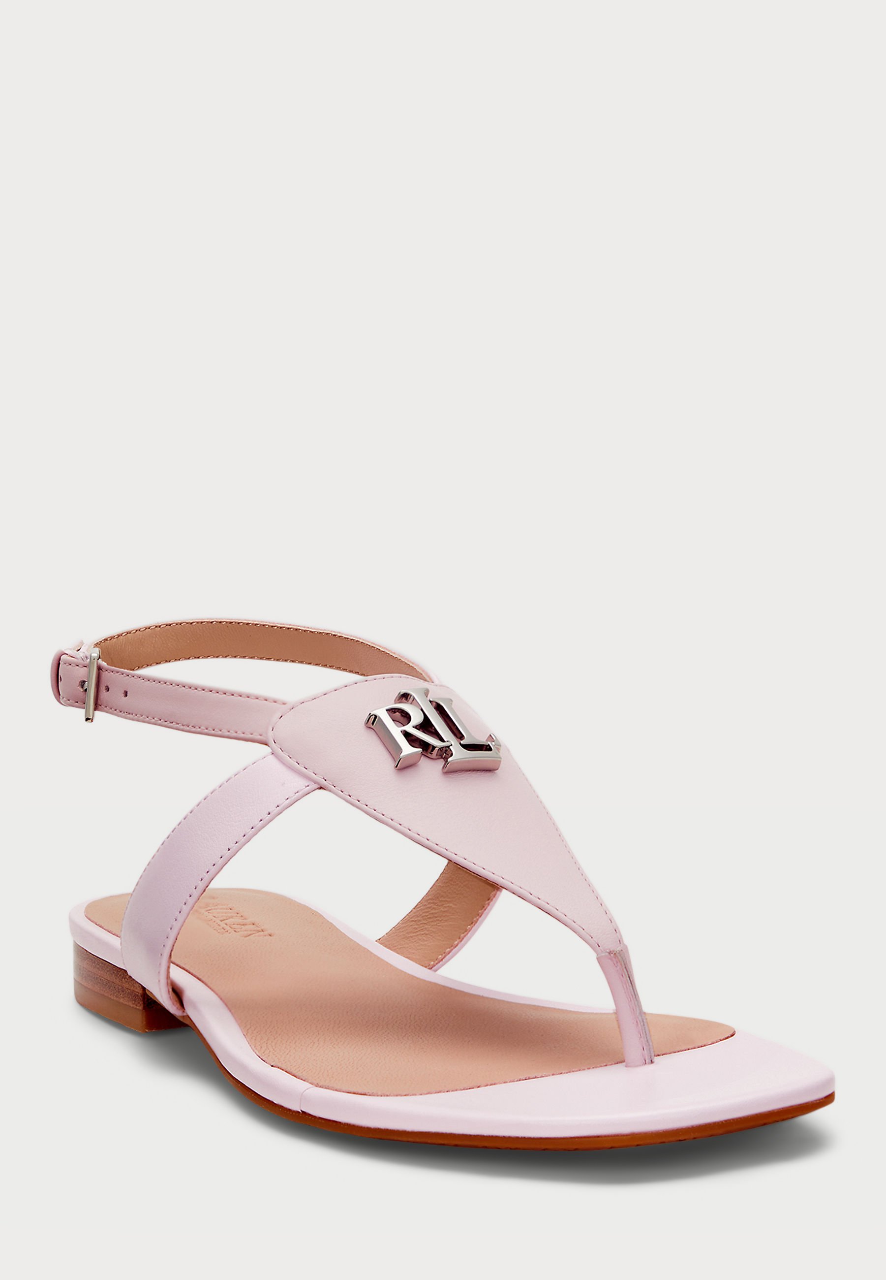 Lauren Ralph Lauren EVERLEY NAPPA LEATHER SANDAL - T-bar