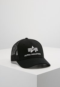 Alpha Industries - BASIC TRUCKER UNISEX - Lippalakki - black Pienoiskuva 1