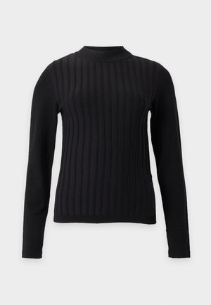 JDY, JDYKATE RIA HIGHNECK PULLOVER - Striktrøje - black