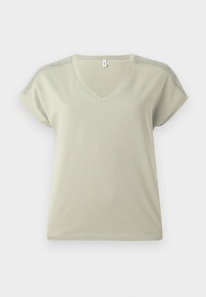 ONLY ONLMALOU LIFE V NECK - Μπλουζάκι με στάμπα - tea