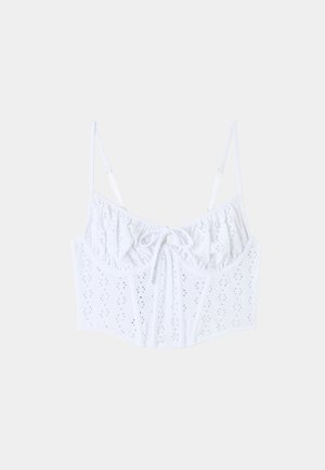 Terranova CORSETTO SANGALLO - Camicetta - bianco ottico