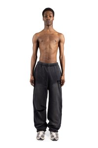 FAVELA KNEE SLIT JOGGER - Tréningruha alsók - black