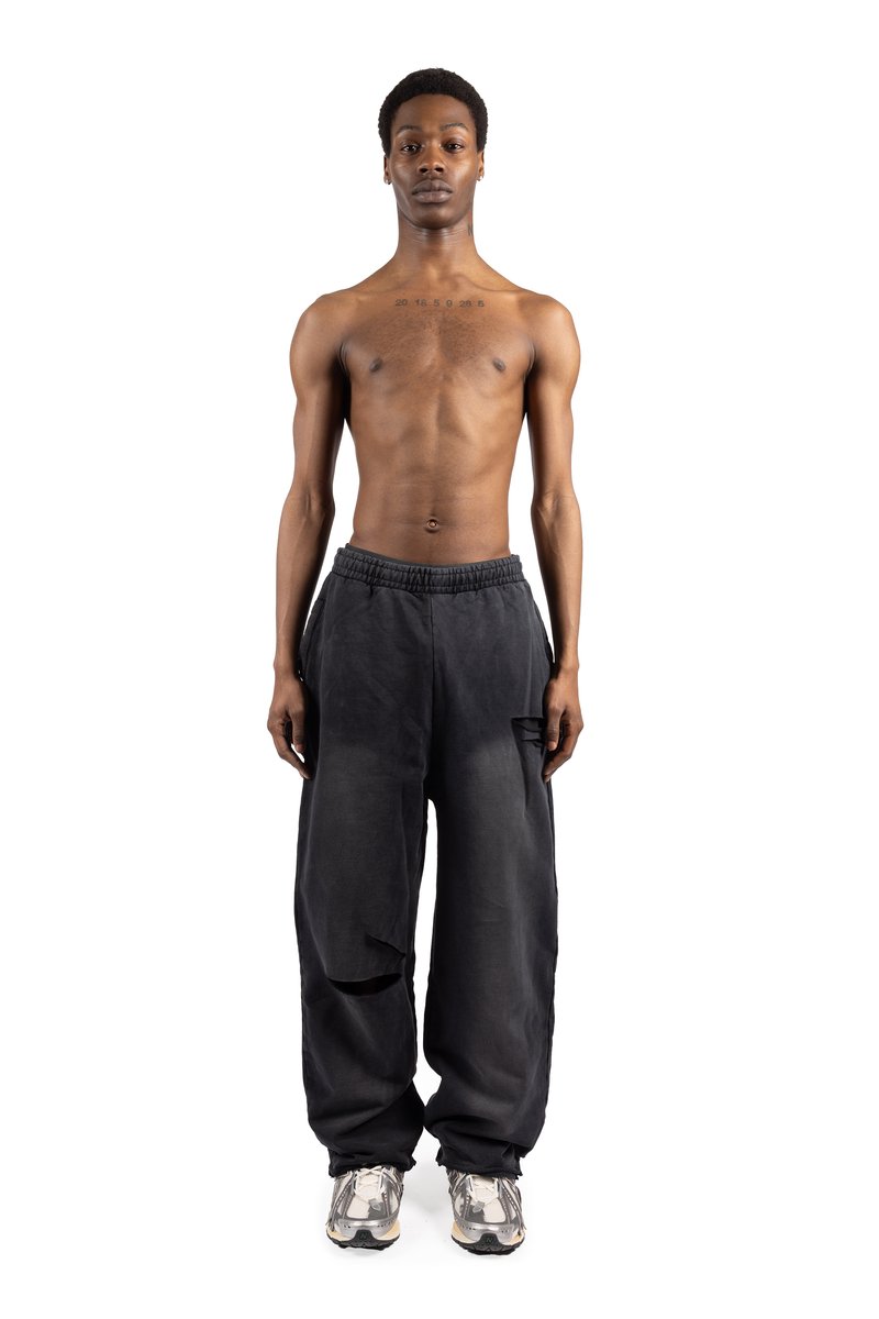 FAVELA KNEE SLIT JOGGER - Tréningruha alsók - black