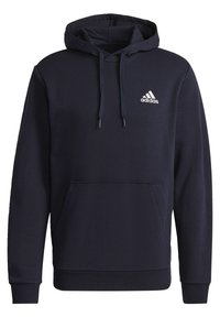 adidas Sportswear ESSENTIALS FLEECE - Jersey con capucha - blue
