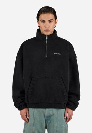 Pegador, PUKA TEDDY HALF ZIP SWEATER - Sweat polaire - black