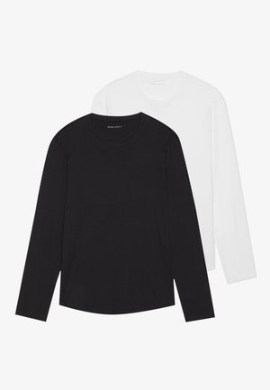 2PACK - Top s dlhým rukávom - 1x true black / 1x bright white 11-0601 tcx