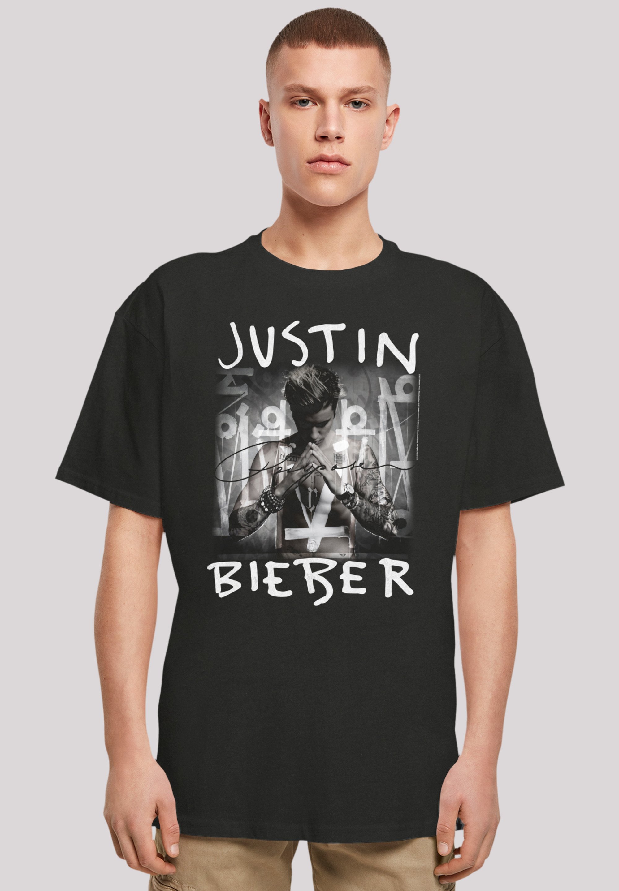 F4NT4STIC JUSTIN BIEBER PURPOSE ALBUM COVER - Print T-shirt