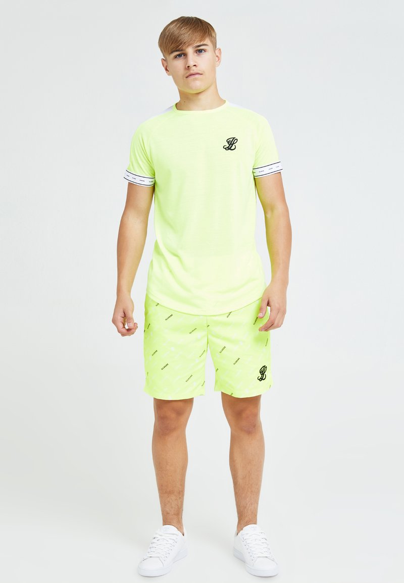 Illusive London Juniors - Nyomott mintás póló - neon yellow, Nagyítás