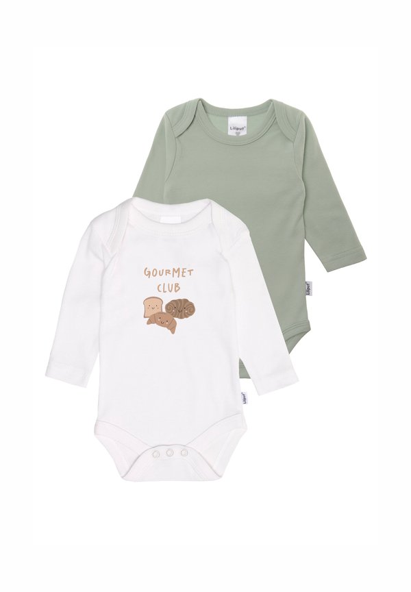 SET 2-TLG GOURMET CLUB - Body - weiss grün