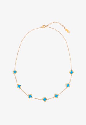 NTHIRTYTHREE, BLAUE BLUME HALSKETTE UNISEX - Necklace - gold-coloured blue