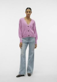 Vero Moda VMLEA V-NECK CUFF  - Ζακέτα - pastel lavender