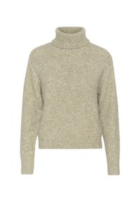 Stickad tröja - feather gray melange