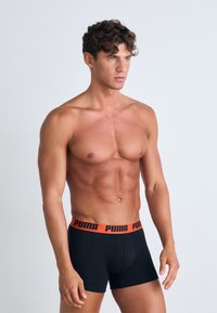Puma MEN EVERYDAY 4 PACK  - Boxer alsónadrág - orange/red/black