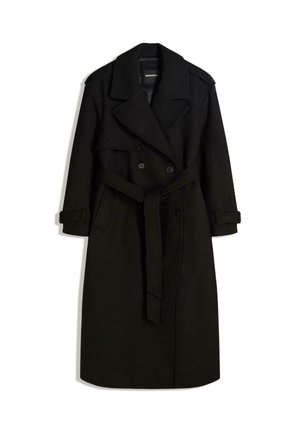 TEXTURE - Trenchcoat - black