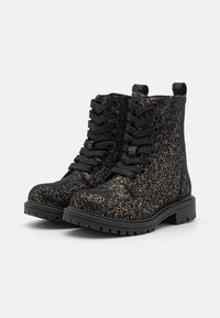 Friboo LEATHER - Stivaletti stringati - black