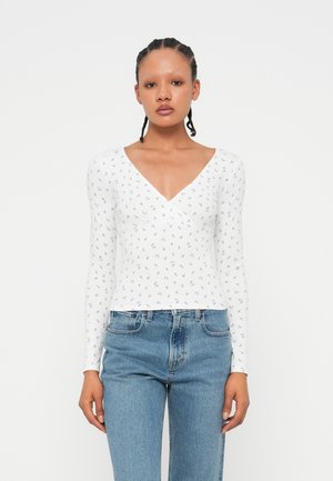 BASIC WRAP - T-shirt à manches longues - white