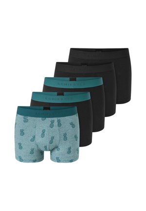 95/5 COTTON - 5ER PACK SHORT - Boxer Briefs - schwarz/türkis