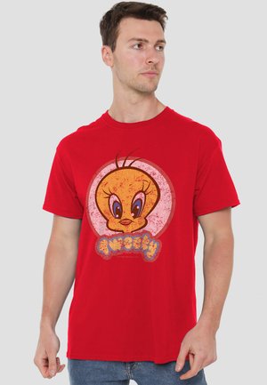 Cotton Soul, LOONEY TUNES RETRO TWEETY - Print T-shirt - red