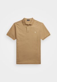 THE ICONIC MESH POLO SHIRT - Bluză polo - cafe tan