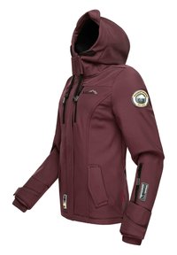 Bordo jakna s kapuljačom, s dva prednja džepa, bočnim džepom na zip i logom na rukavu. Mekani, izdržljivi materijal.