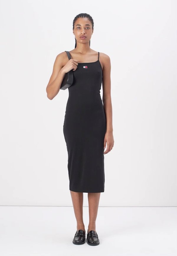 STRAPPY BADGE MIDI DRESS - Jersey dress3