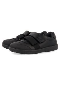 Chaussures Bateau GIOSEPPO Garçon Salcha - Cuir Noir - Semelle Antidérapante - Lavable En Machine - Certifiées Podologiques