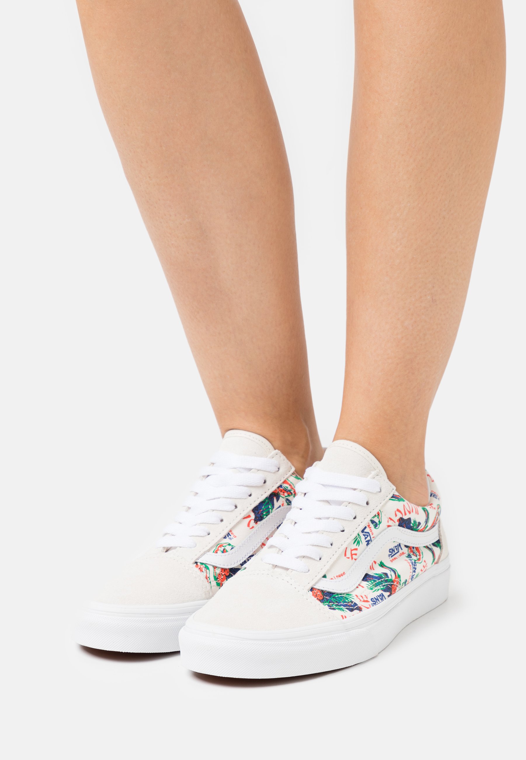 vans beige et rouge