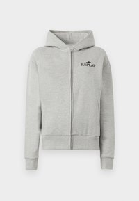 HOODIE LOGO - Φούτερ με φερμουάρ - grey melange