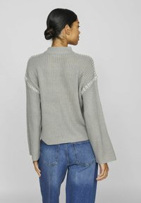VILA Pulover - light grey melange